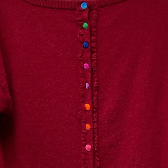 Neiman Marcus Cashmere Cardigan Sweater M Old Money Holiday Christmas Capsule - Picture 7 of 7
